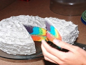 gıda boyalı kek tarifi