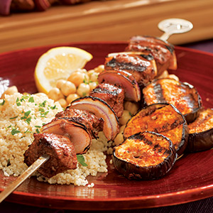 peynirli patlıcanlı kuzu kebap