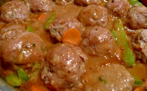 fırında sebzeli köfte