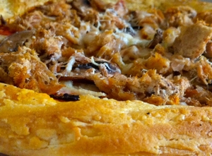 patlıcanlı milföy pizzası