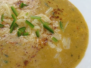 peynirli mısır çorbası