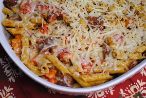 domatesli fırın makarna