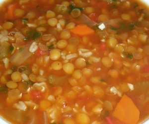 mercimekli pirinç çorbası