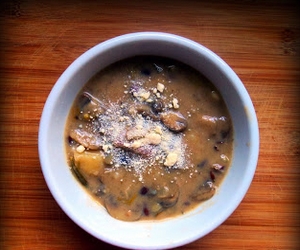 bademli mantar çorbası