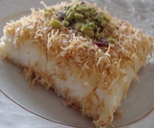 kadayıflı muhallebi tatlısı