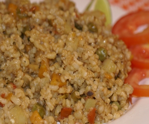 domatesli bulgur pilavı