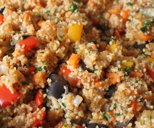 sebzeli bulgur pilavı