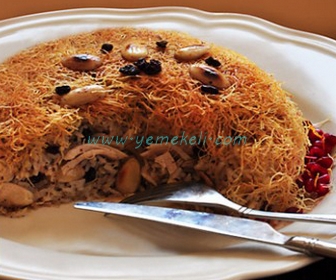 saçaklı pilav tarifi