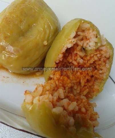 zeytinyağlı biber dolması