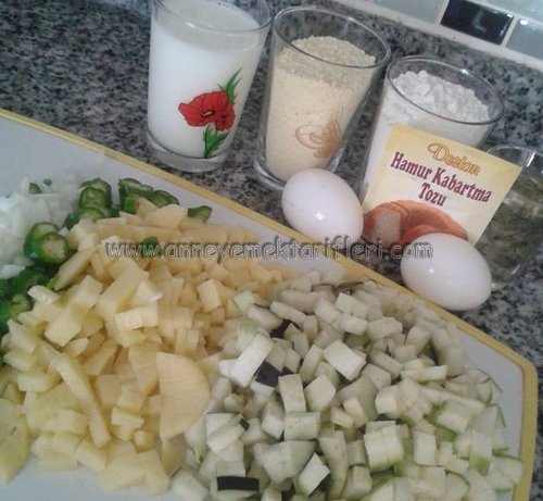 sebzeli kek yapımı