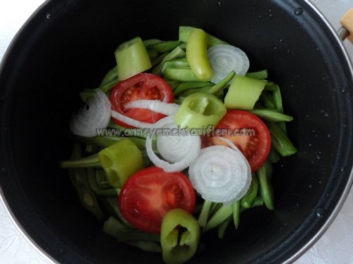 zeytinyağlı fasulye dizmesi yapılışı