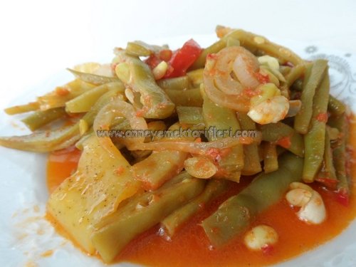 zeytinyağlı fasulye dizmesi anlatımı