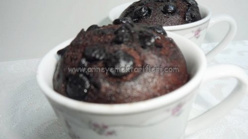 damla çikolatalı fincan kek tarifi