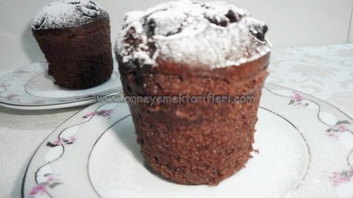 damla çikolatalı fincan kek