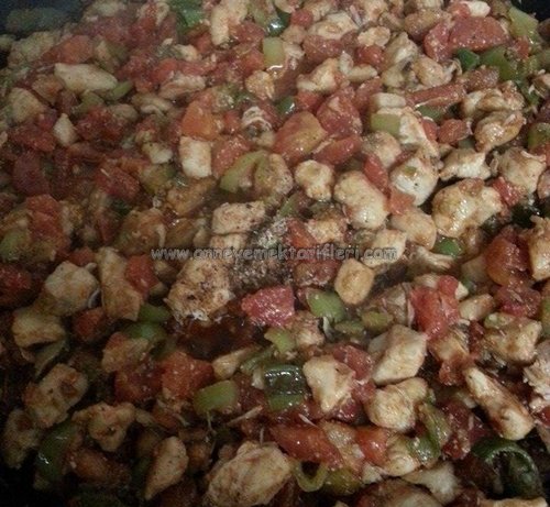 resimli muskatlı tavuk sote