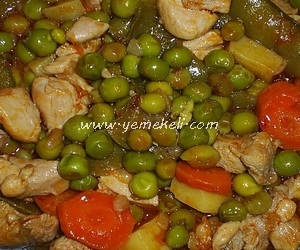 tavuklu bezelye yemeği tarifi