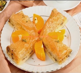 portakallı muhallebili baklava tarifi