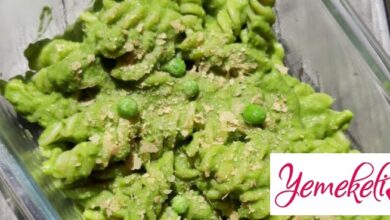 Bezelye pestolu makarna